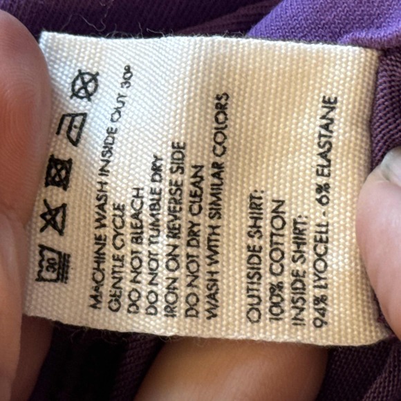 JACQUEMUS Le Double Cropped Layered T-Shirt - Purple xsmall - Picture 5 of 6